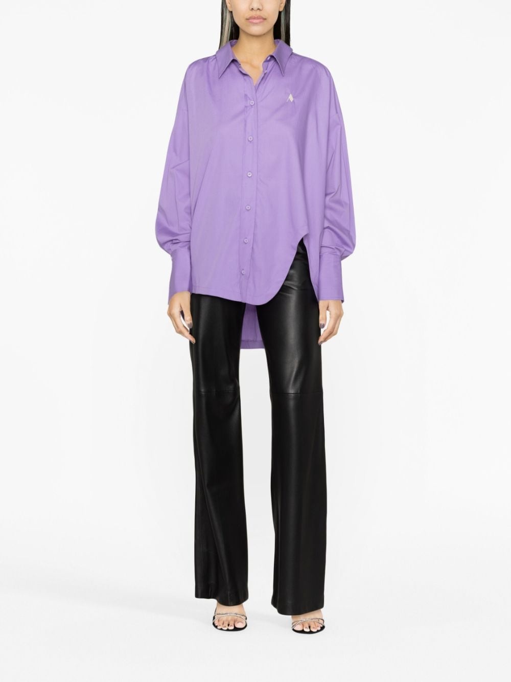 Diana asymmetric cotton shirt - 2