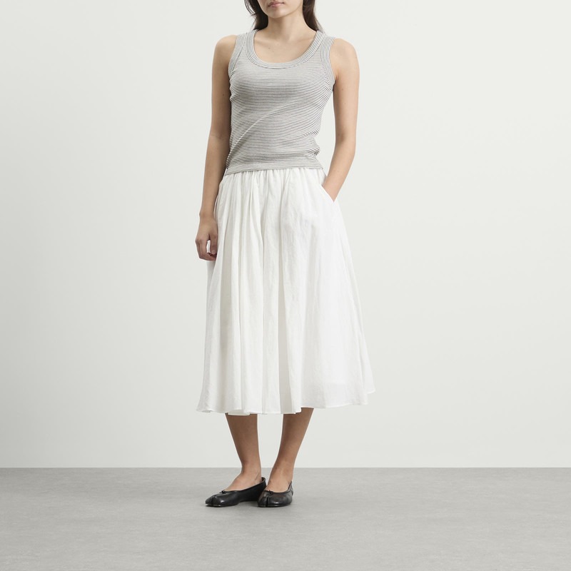NOTHING WRITTEN Nothing Written Shore Linen Midi Skirt outlook