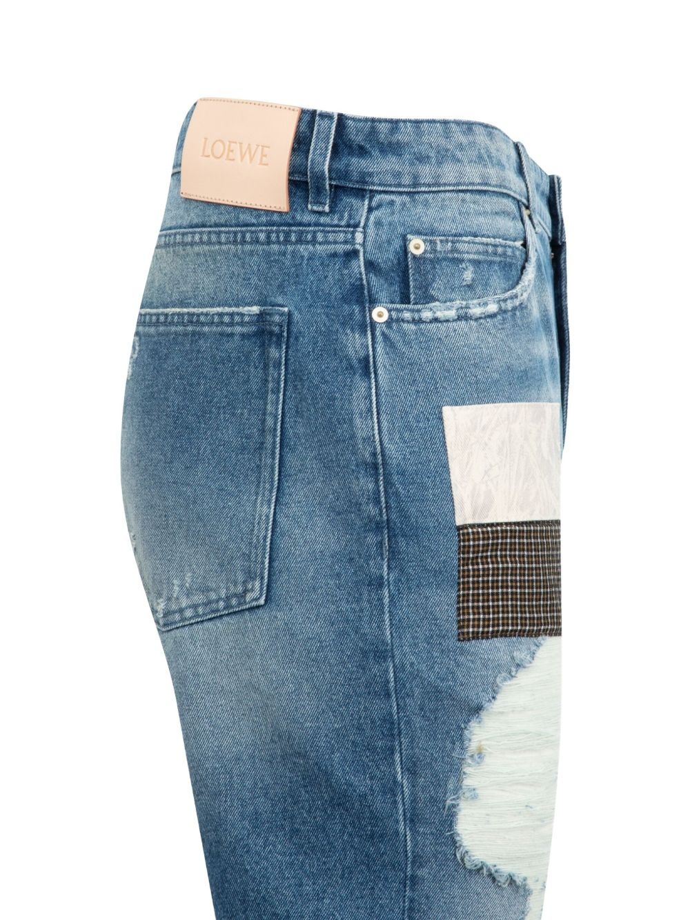 patchwork-detail jeans - 3