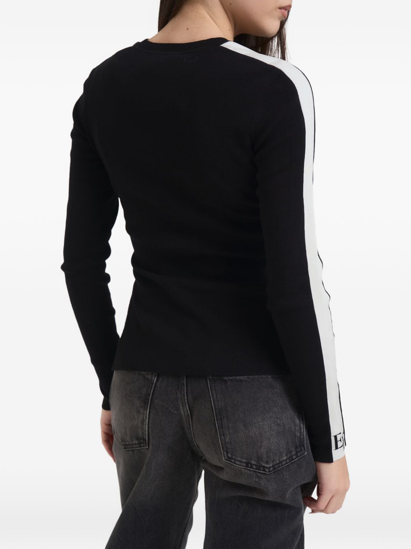 ELISABETTA FRANCHI side-stripe sweater outlook