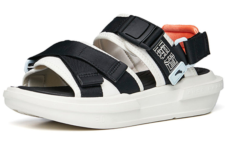 (WMNS) ANTA BaDao Sandals 'Black White Orange' 122238501-2 - 3