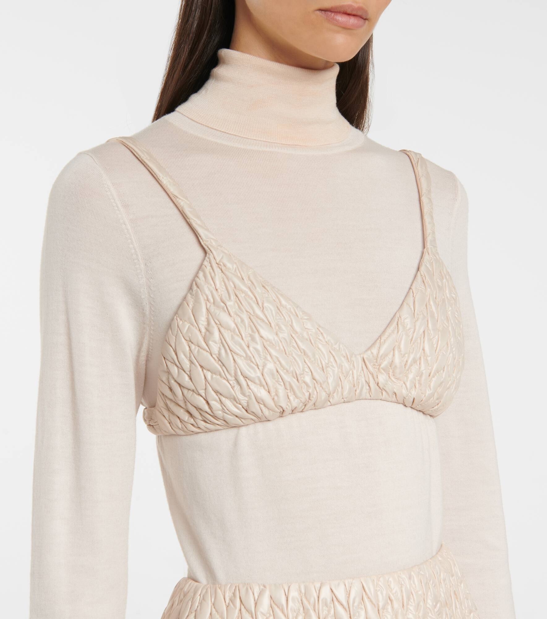 Quilted nylon bralette - 4