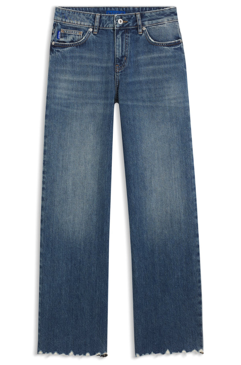 BLUE LOOSE-FIT JEANS IN RIGID DENIM 1