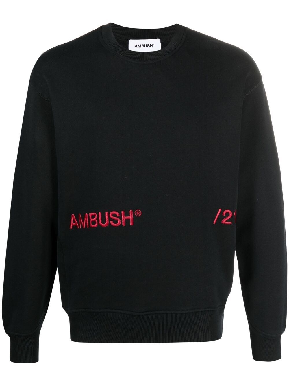 embroidered-logo long-sleeve sweatshirt - 1