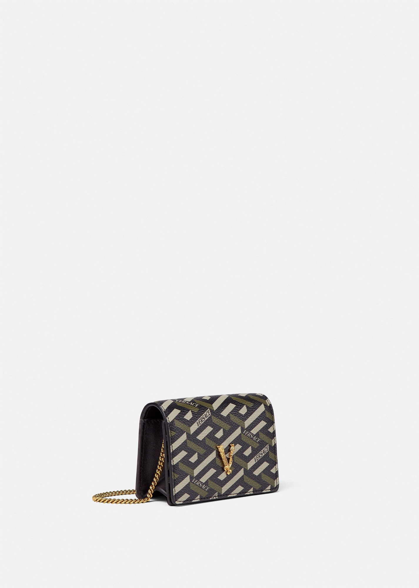 Virtus La Greca Print Mini Chain Wallet - 3