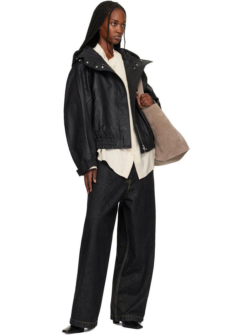 Studio Nicholson Black Cabot Jacket outlook