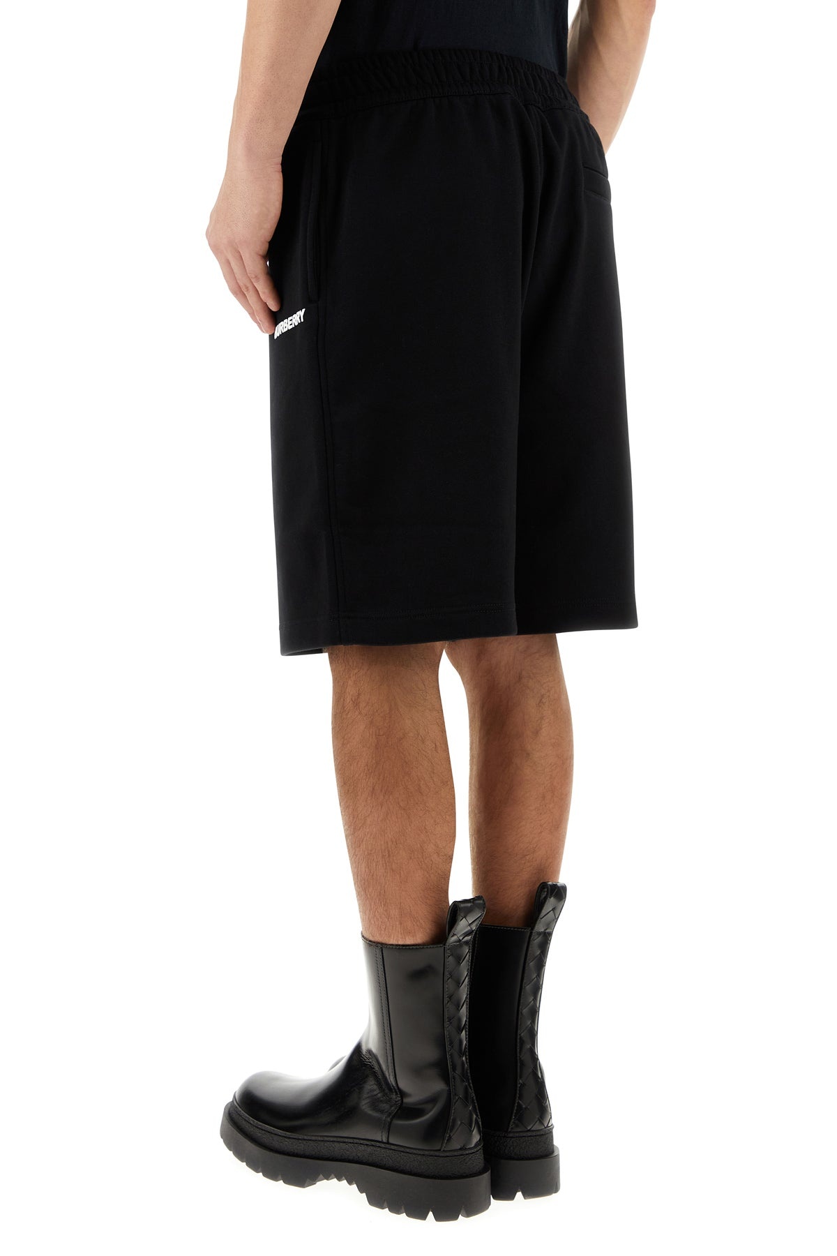 Black cotton bermuda shorts - 4