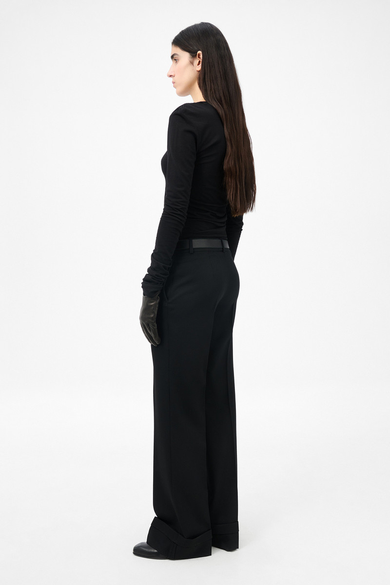 Hip Trouser Coarse Black Gabardine 4