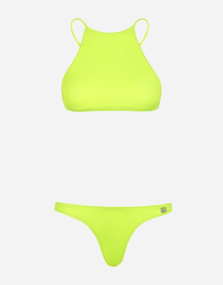 Bikini with halterneck bikini top - 1