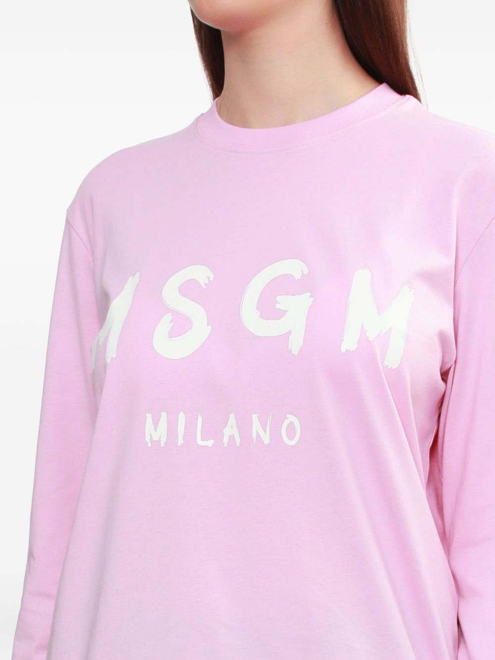 logo-print long-sleeve T-shirt - 5