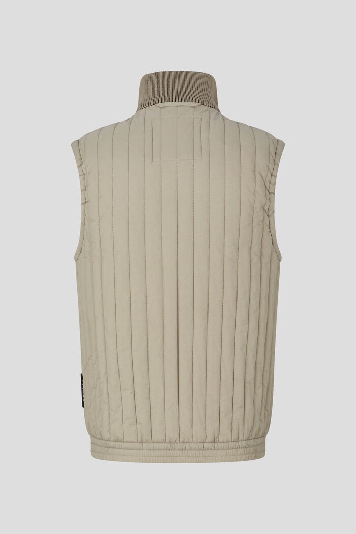 Tony Quilted waistcoat in Beige - 3