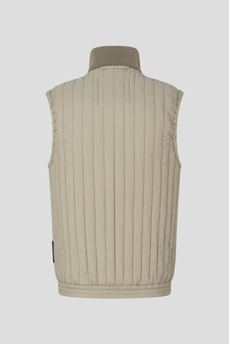BOGNER Tony Quilted waistcoat in Beige outlook
