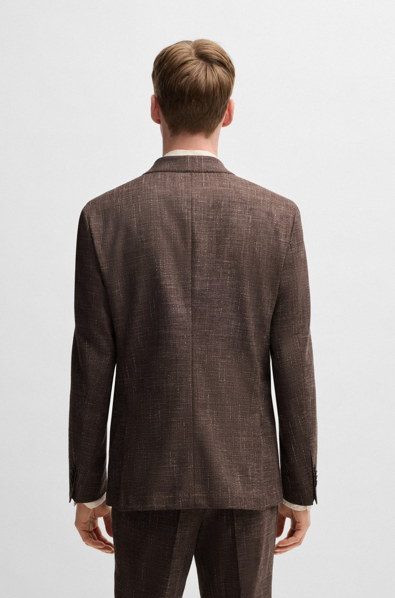 BOSS TWO-PIECE SUIT IN PATTERNED TWEED outlook