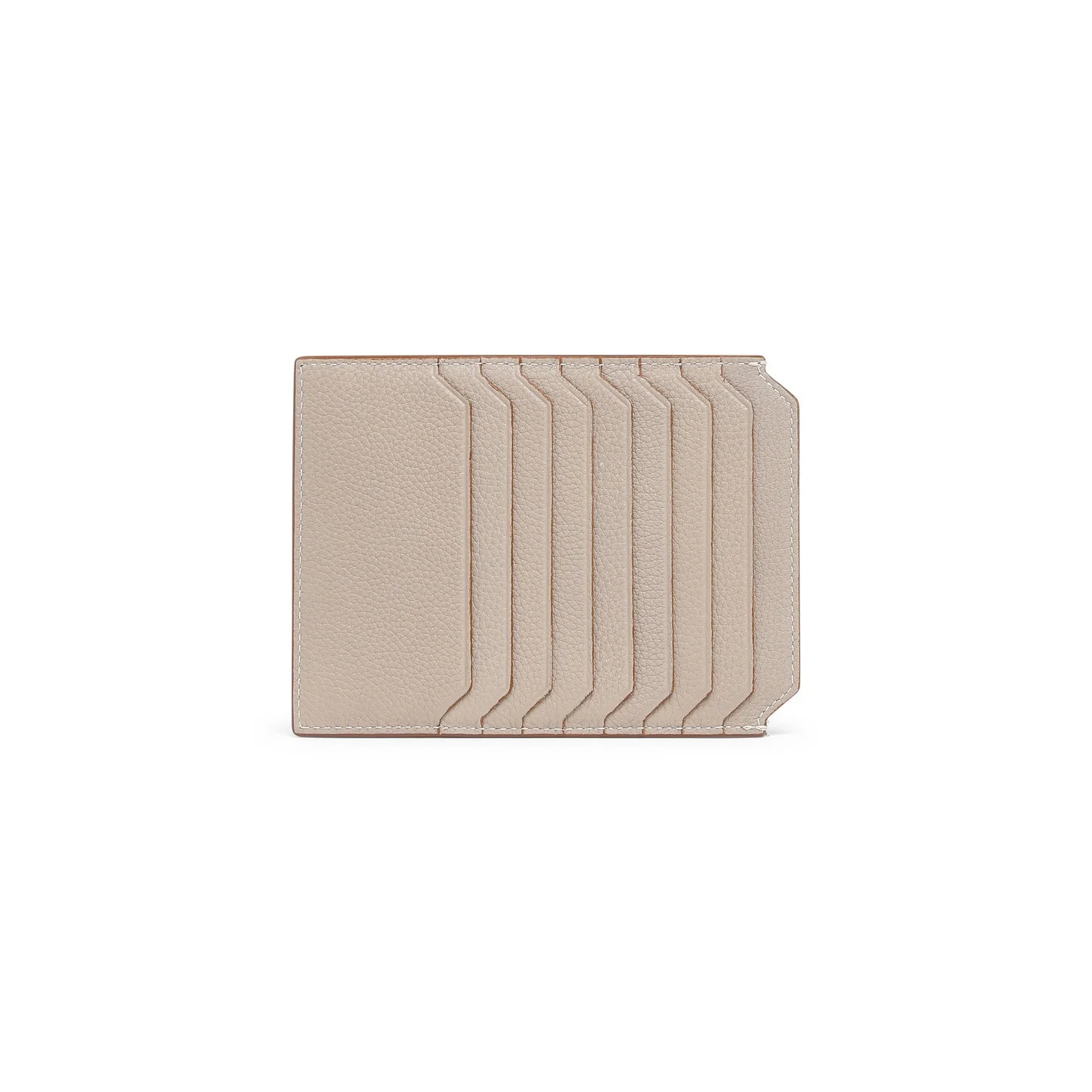 Beige tumbled leather document holder - 1