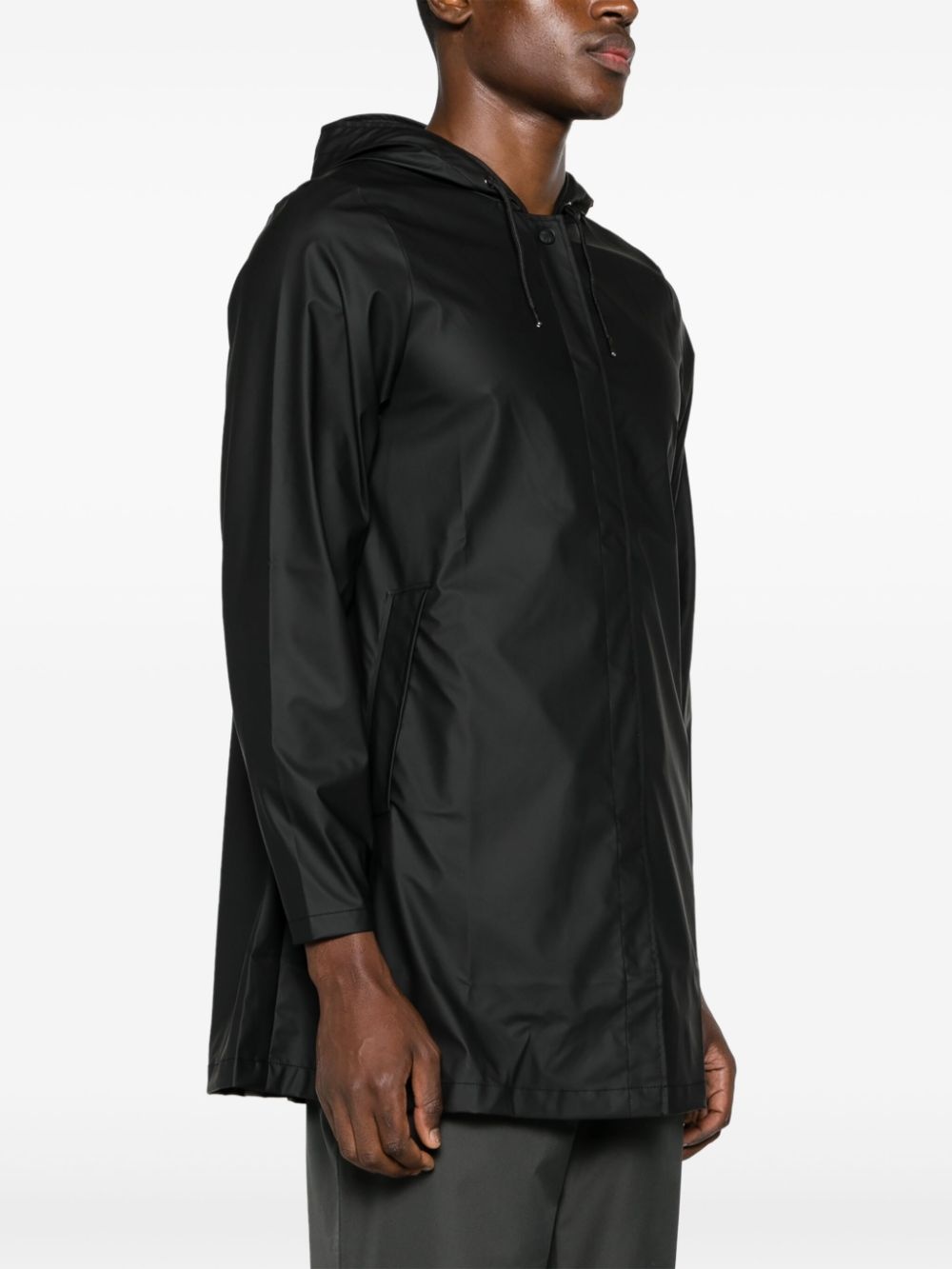 button-up hooded parka - 4