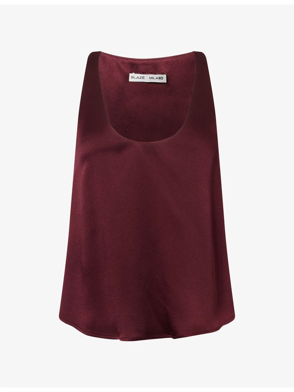 Merens Scoop-Neck Satin Vest Top - 1