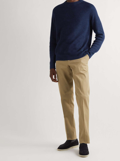 Loro Piana Ribbed Cashmere, Linen and Silk-Blend Sweater outlook
