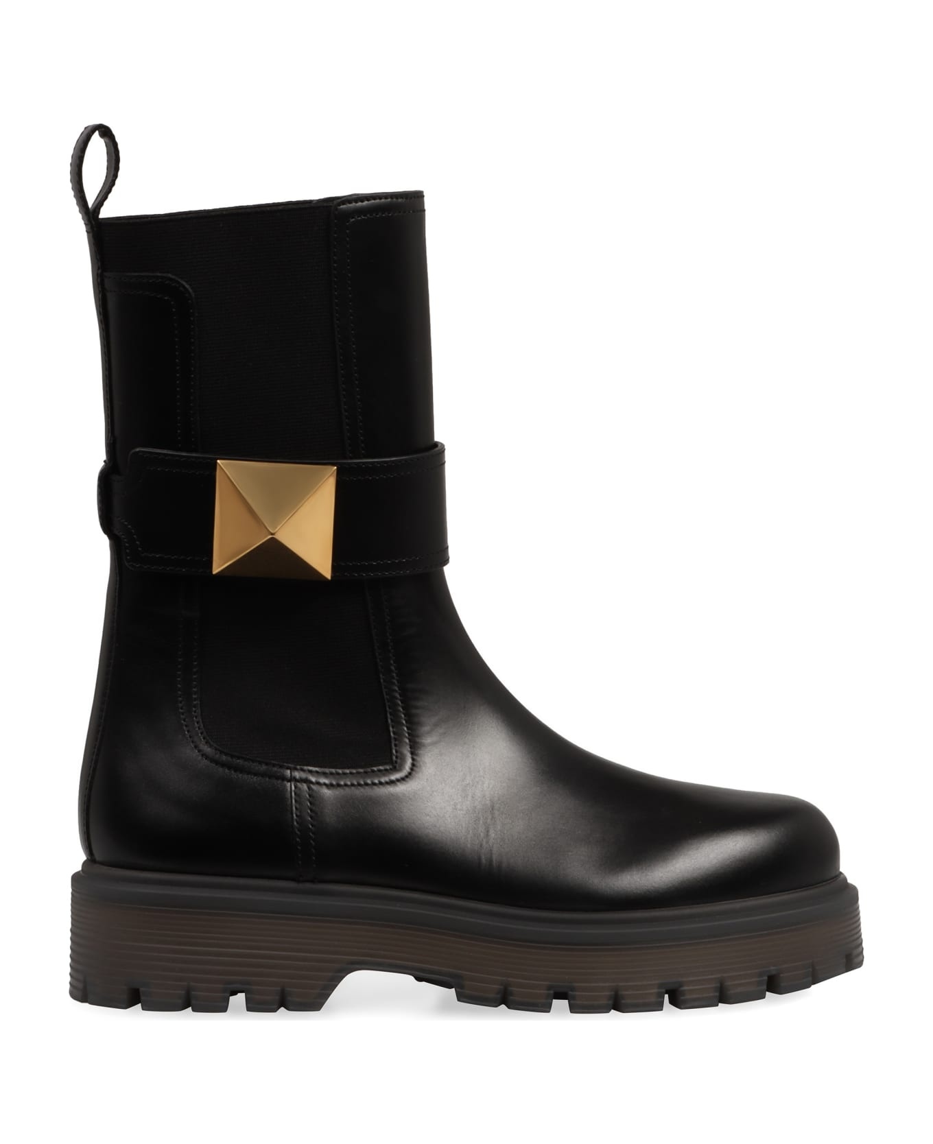 Valentino Garavani - One Stud Leather Chelsea Boots - 2