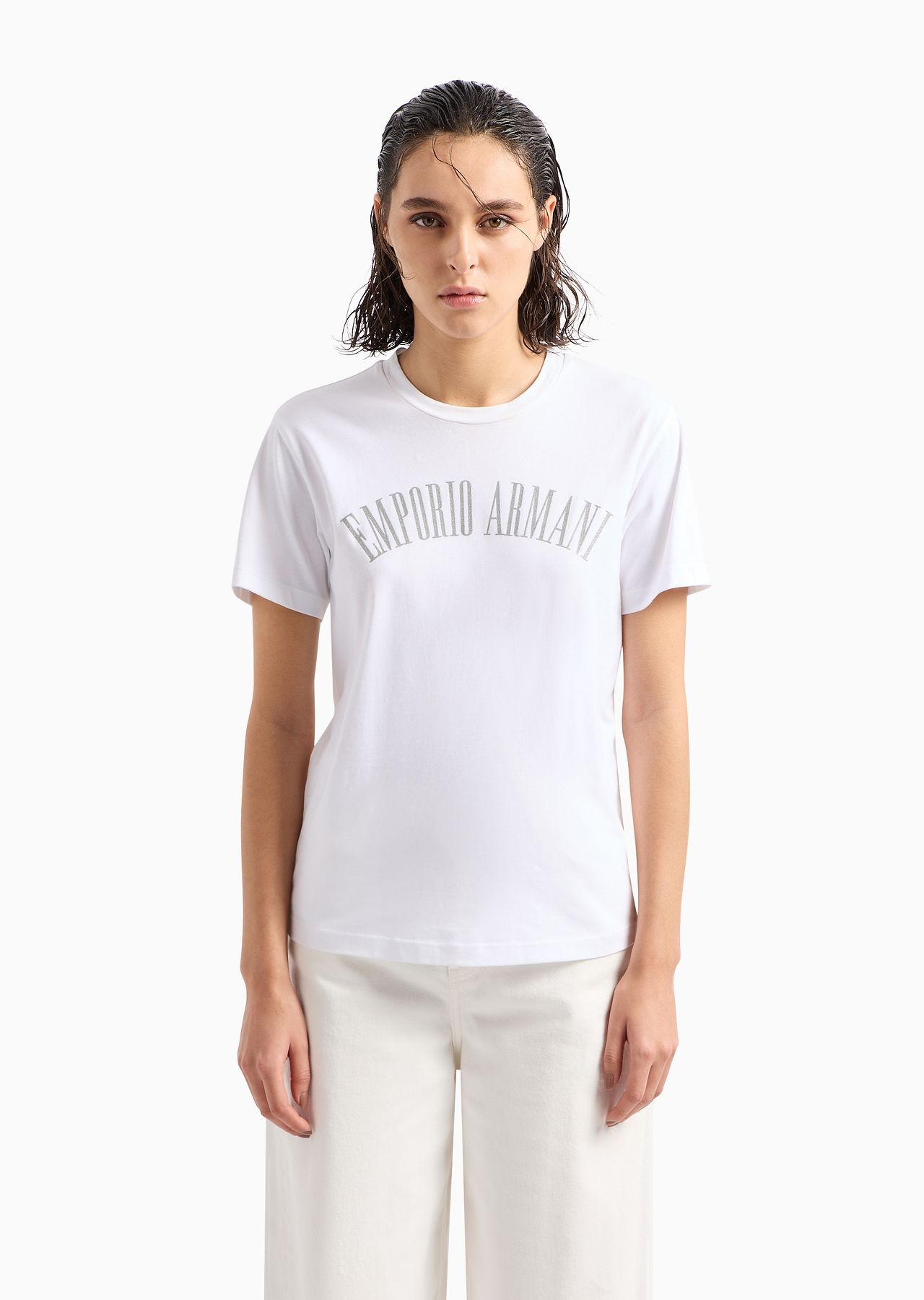 ASV organic jersey T-shirt with glitter logo - 2