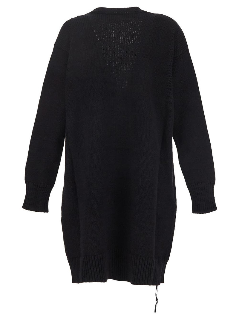 Ann Demeulemeester Black Cotton Cardigan outlook