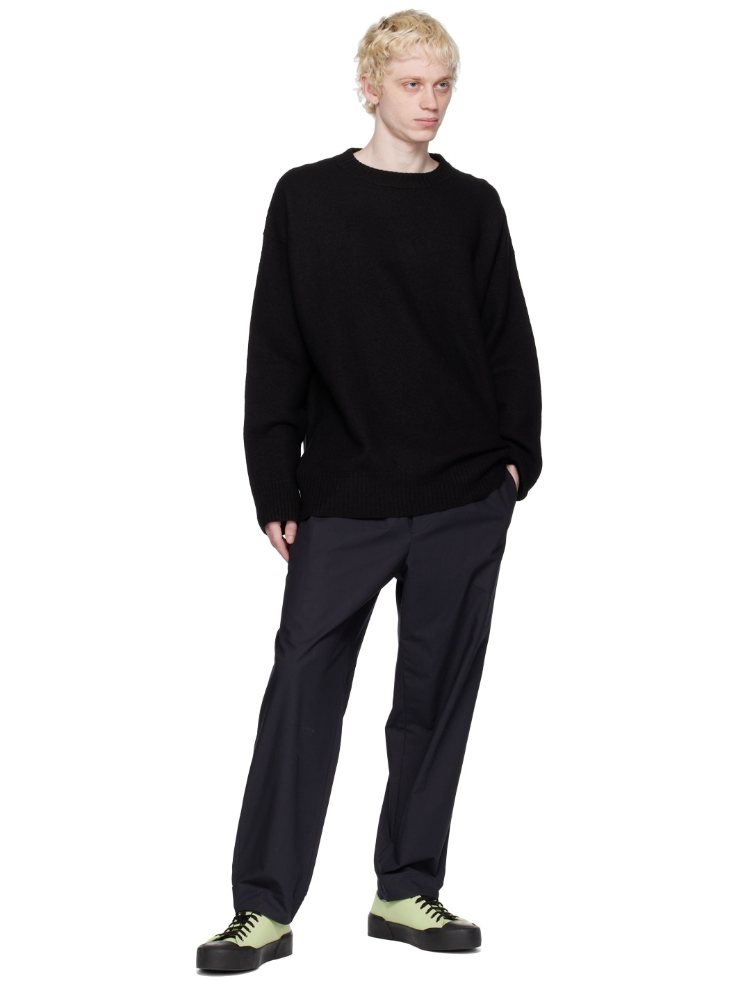Black Brushed Sweater - 4