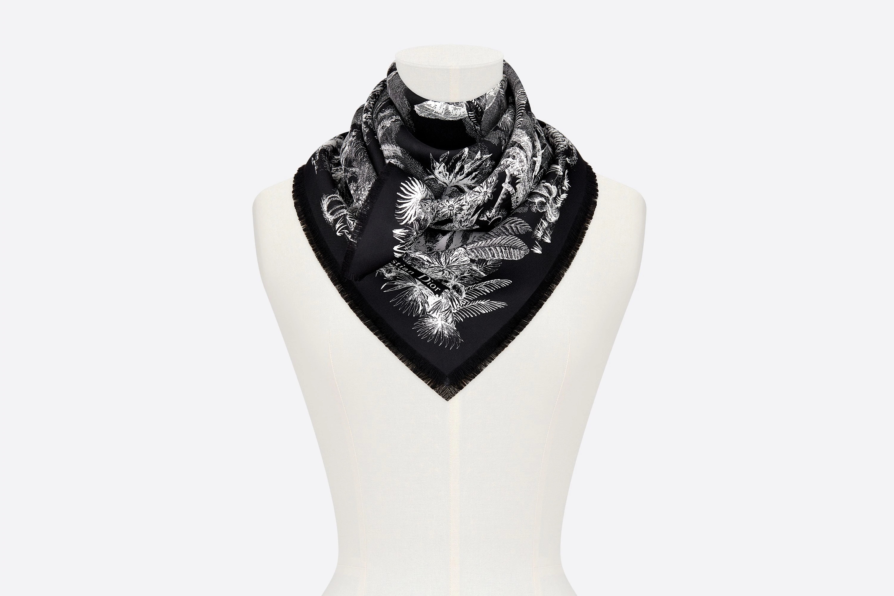 Tropicalia Toile de Jouy Square Scarf - 2