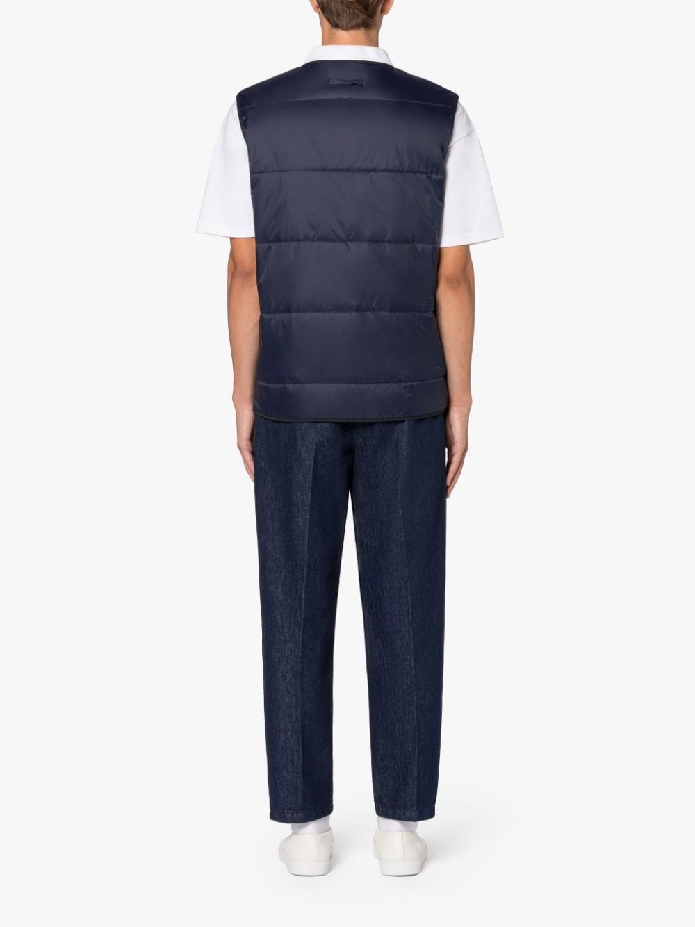 FOUR SEASON NAVY NYLON GILET - 3