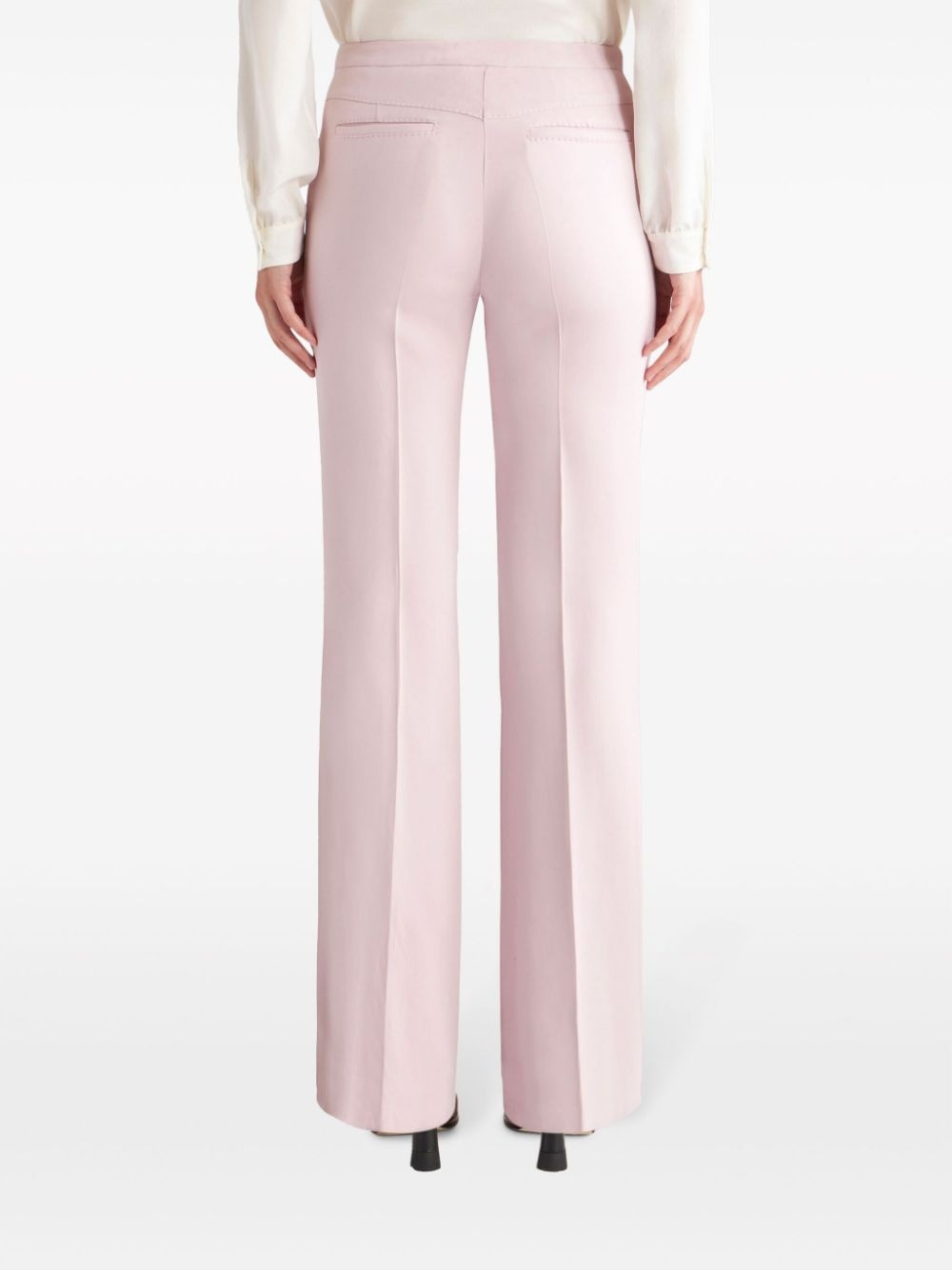 tailored cady flared trousers - 3