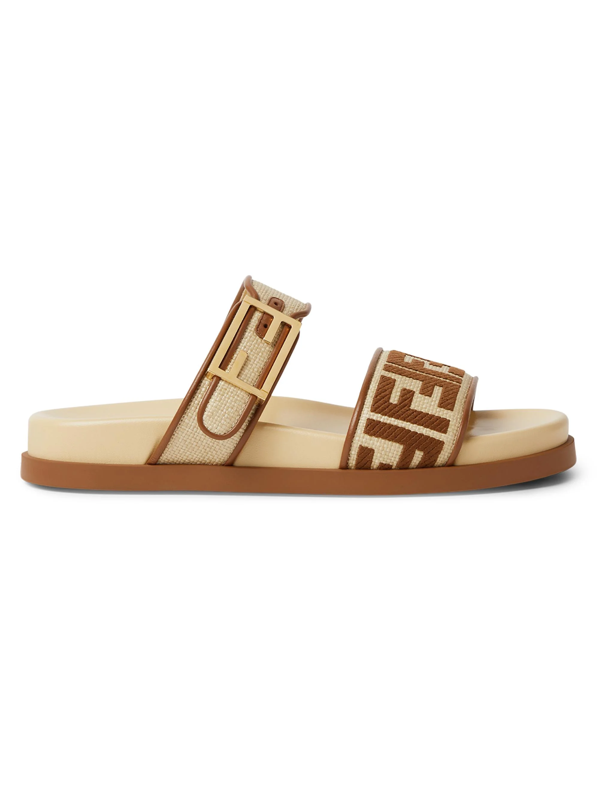 Women's Fendi Feel Logo Slide Sandals - Sellie - 1