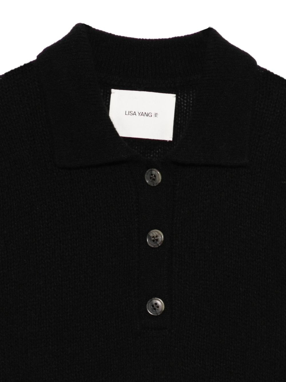 knitted polo top - 3