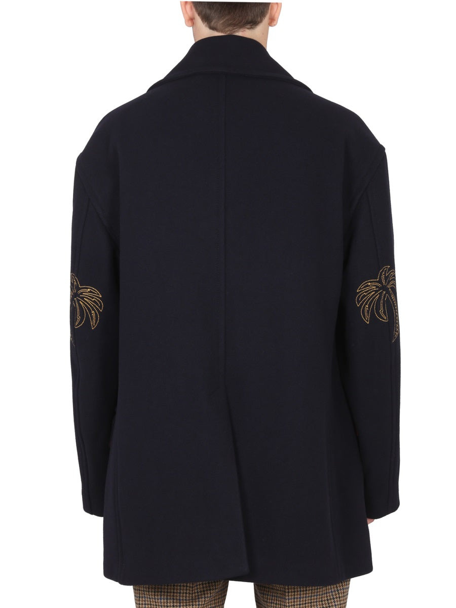 Palm Angels Men Double-Breasted Coat - 4