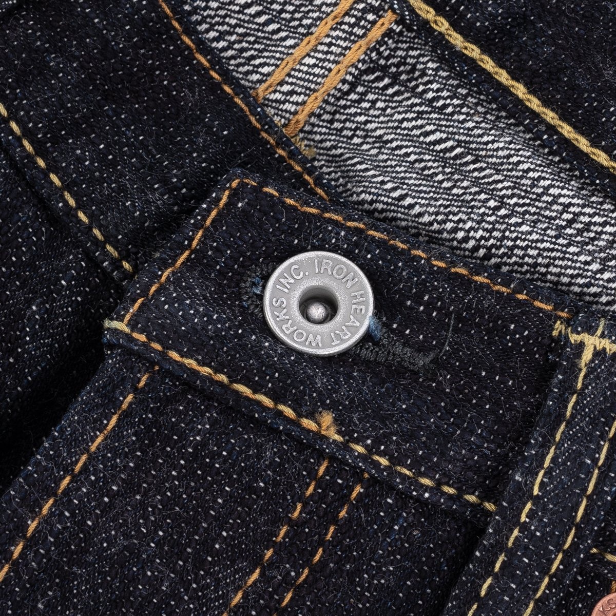 IH-666S-SLB 16oz Slubby Selvedge Denim Slim Straight Cut Jeans - Indigo - 10