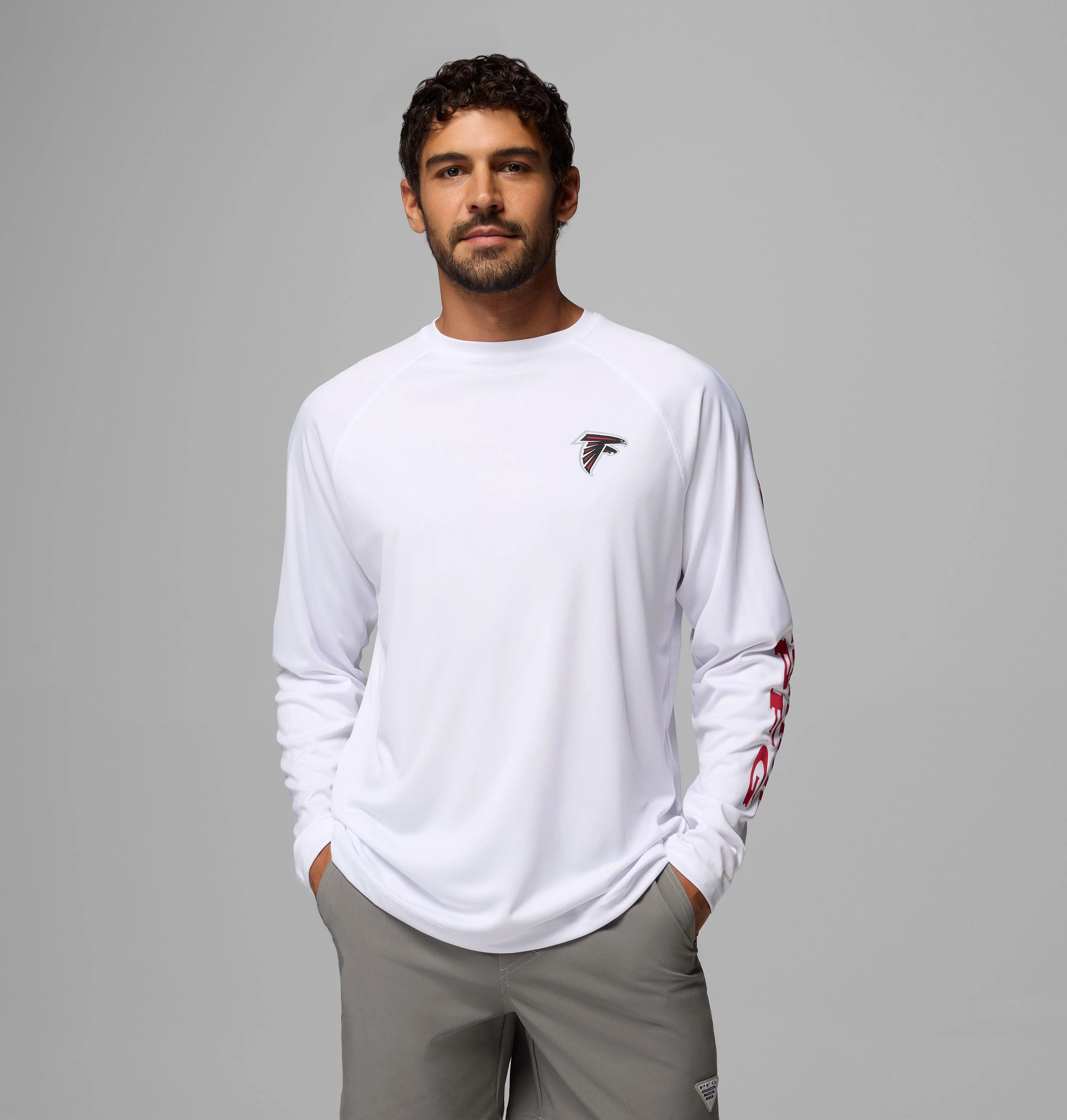 Men's NFL PFG Terminal Tackle™ Long Sleeve Shirt Atlanta Falcons - 1