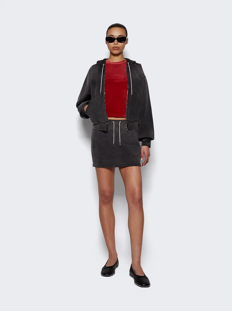 alexanderwang.t Terry Mini Skirt Washed Caviar outlook