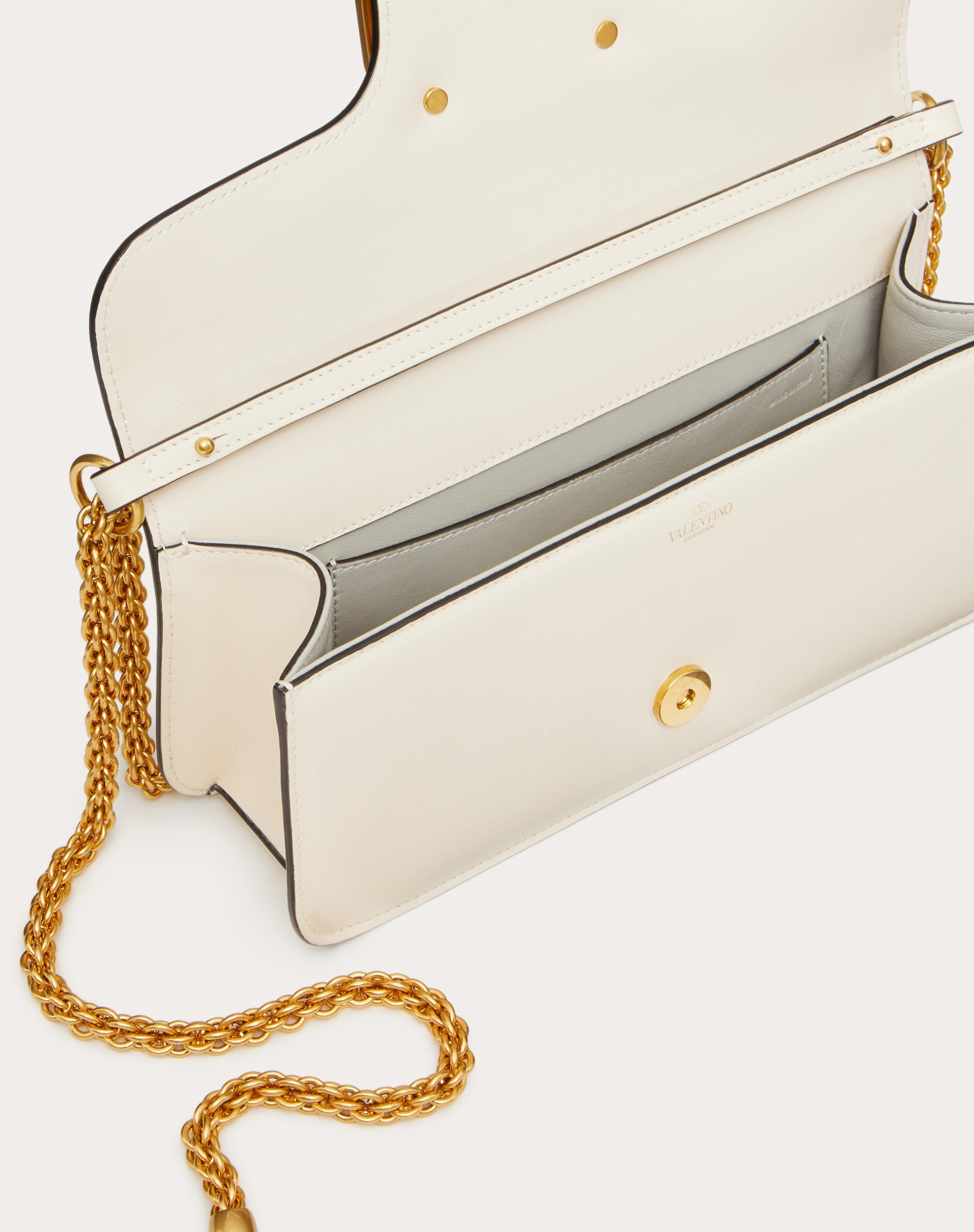 VALENTINO GARAVANI LOCÒ CALFSKIN SHOULDER BAG - 6