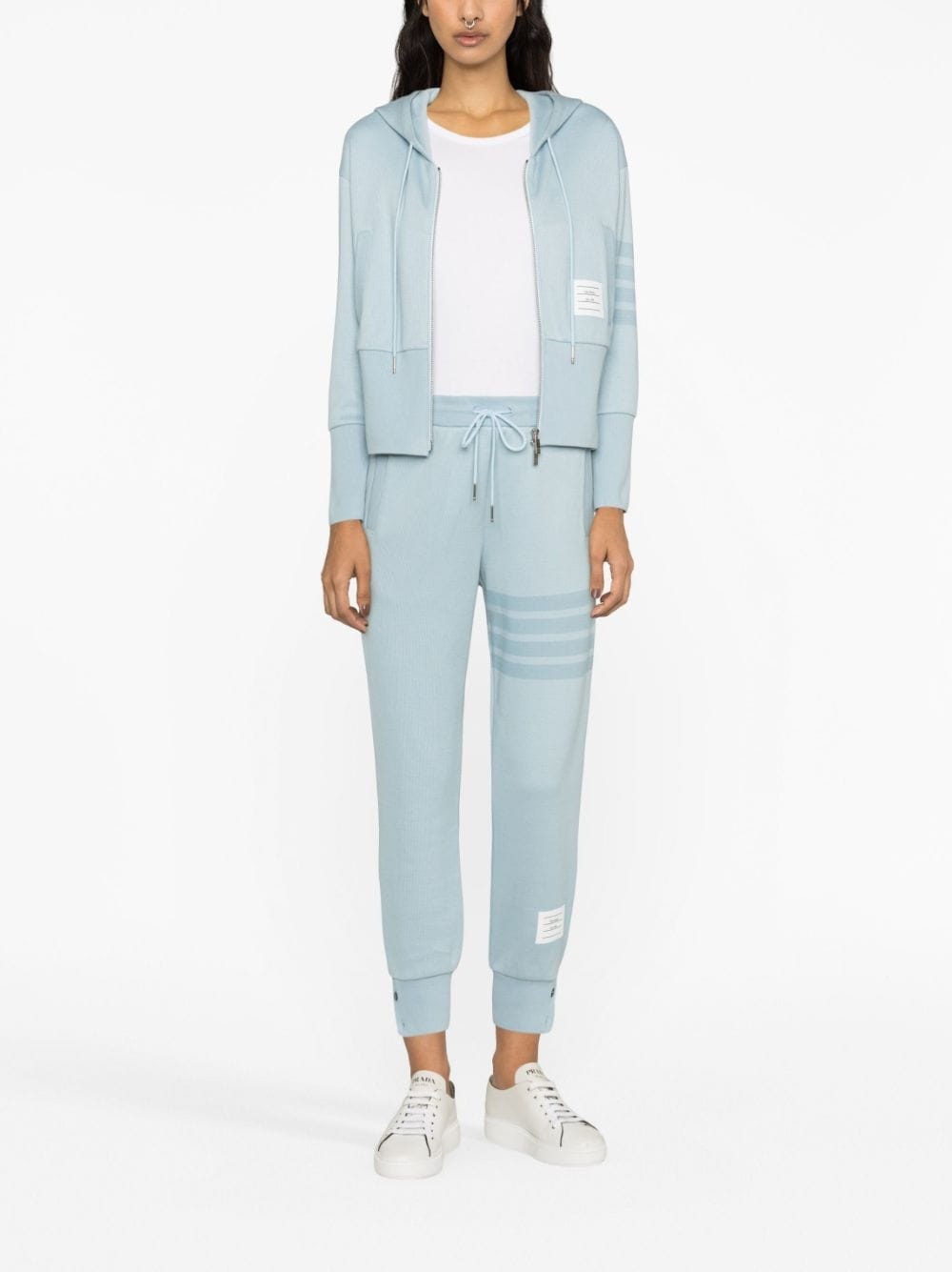 4-Bar-stripe cotton track pants - 2