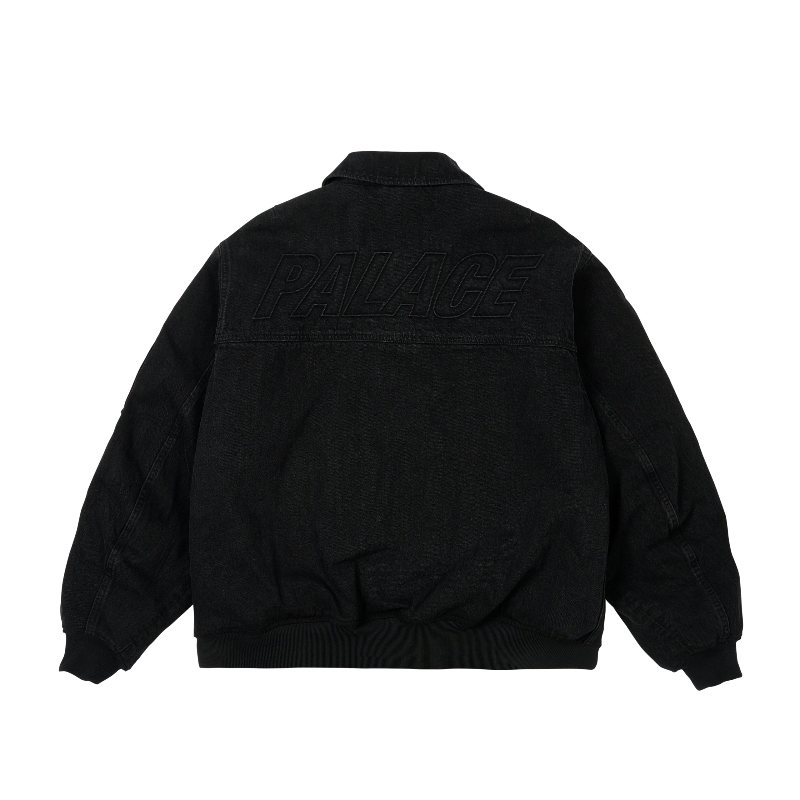 Palace bomber jacket black clearance