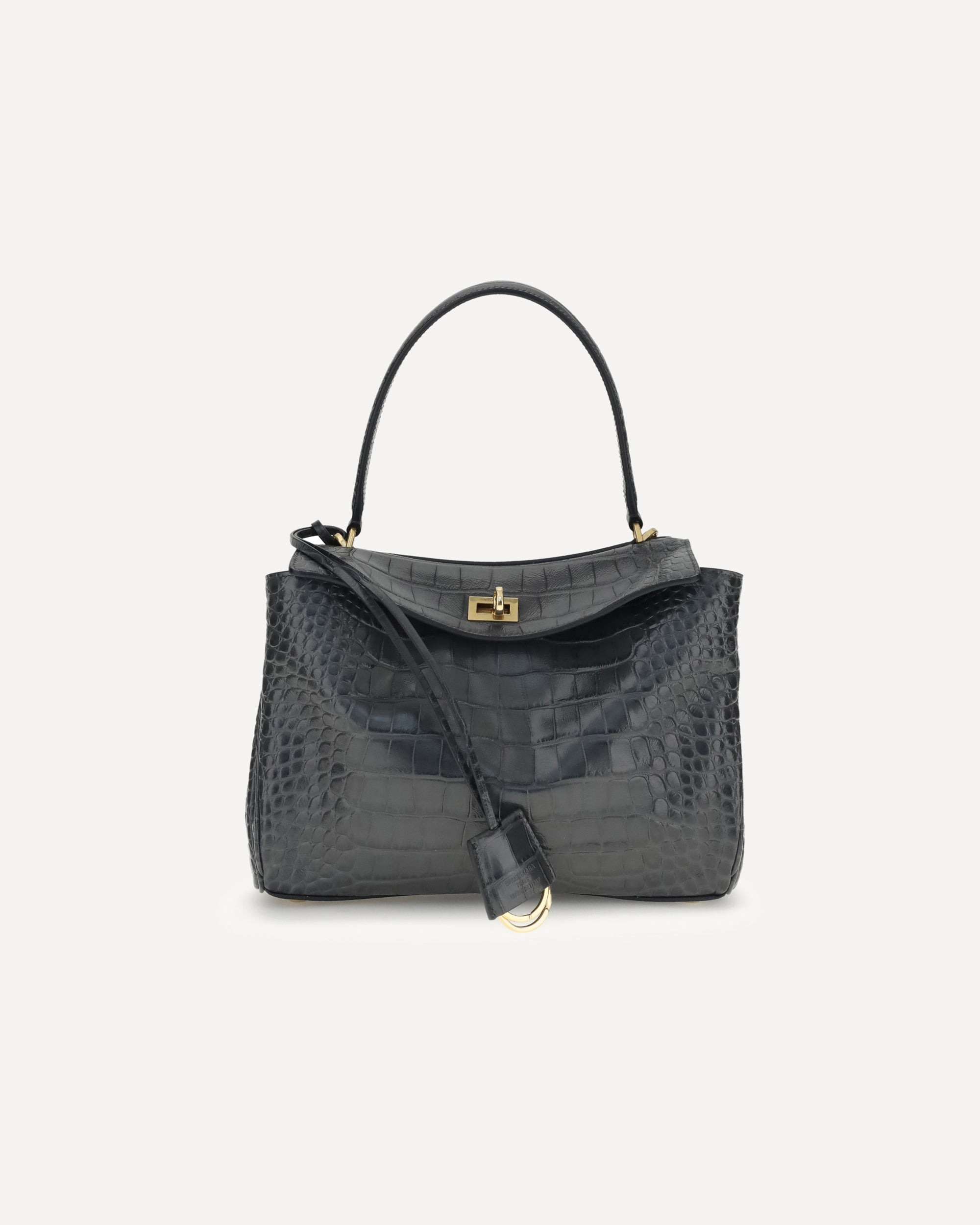Rodeo Shoulder Bag in crocodile-print leather - 1