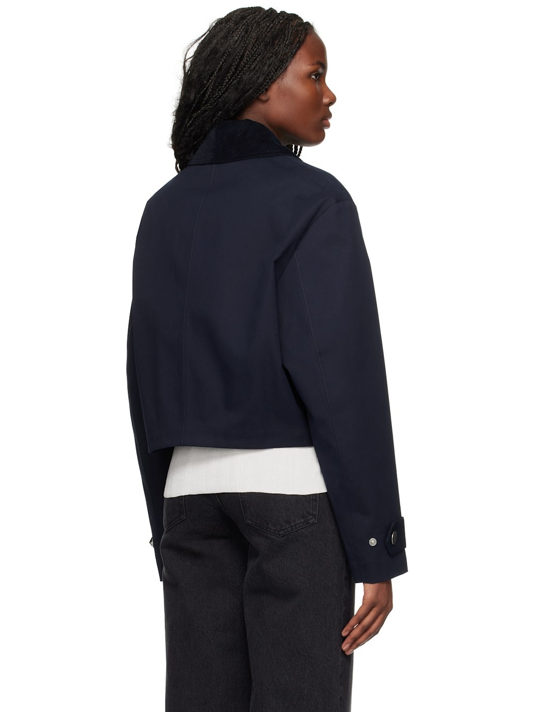 Navy Short Jacket - 3