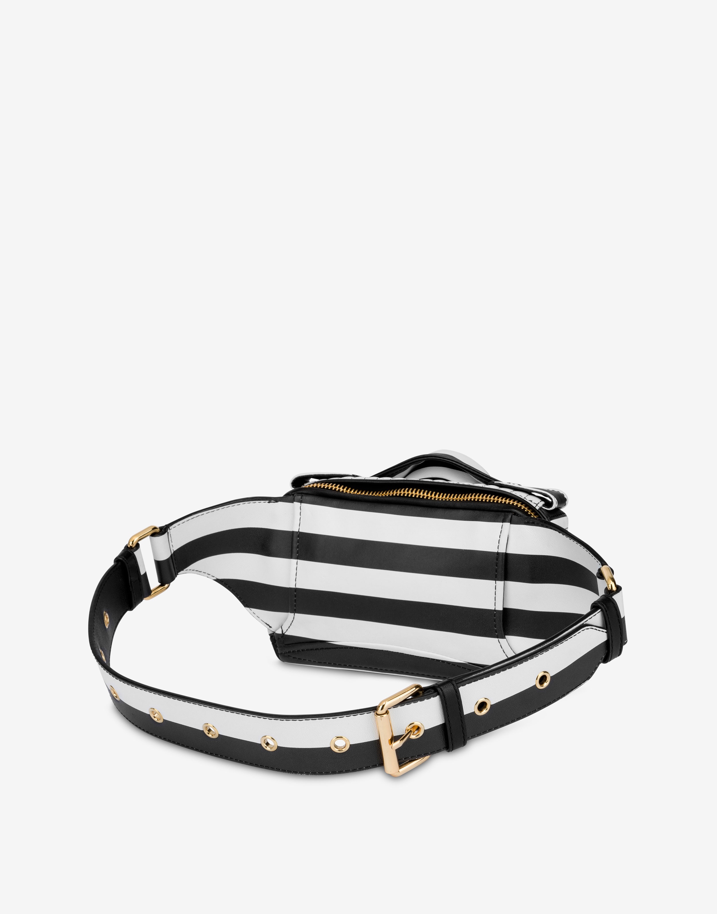 STRIPED BIKER BELT BAG - 2