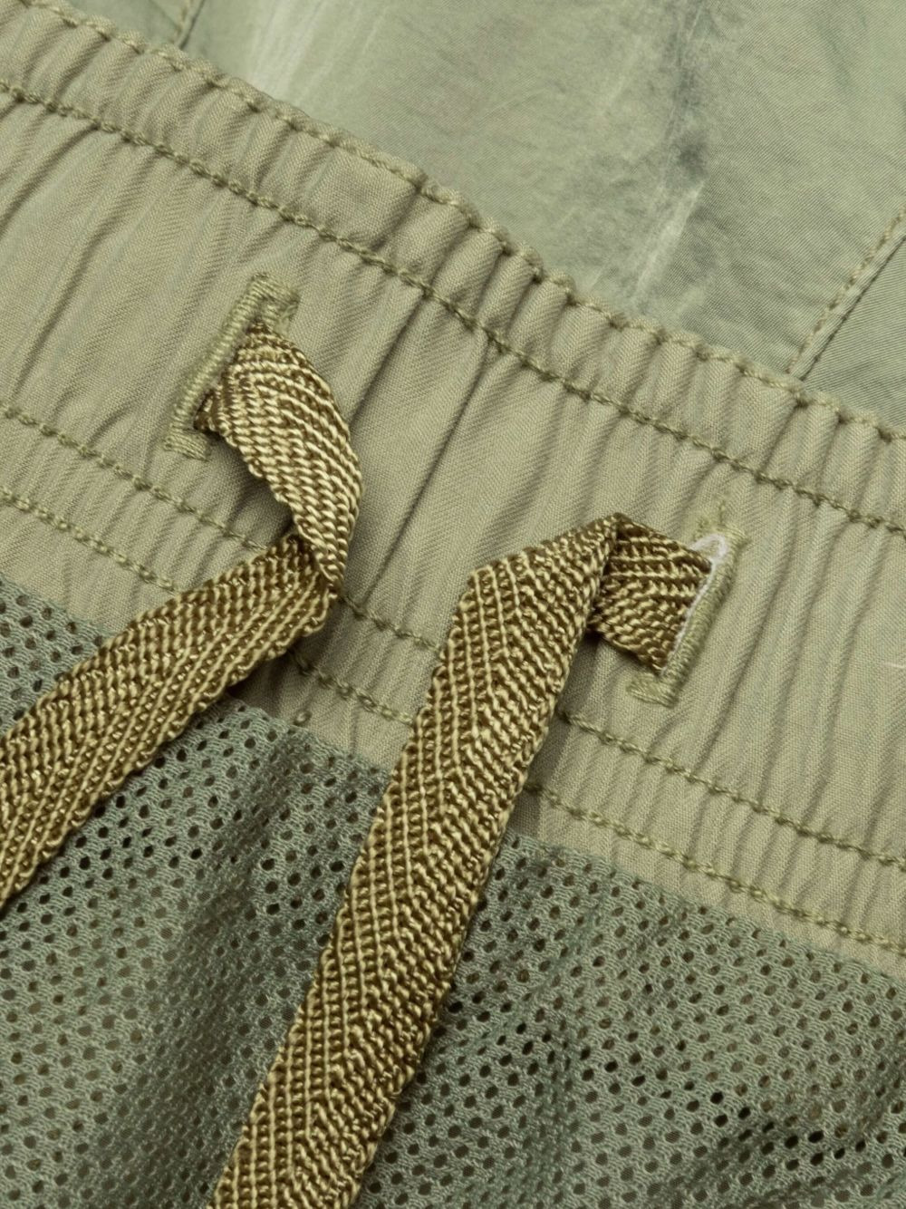 logo-patch elasticated-waist swim shorts - 4