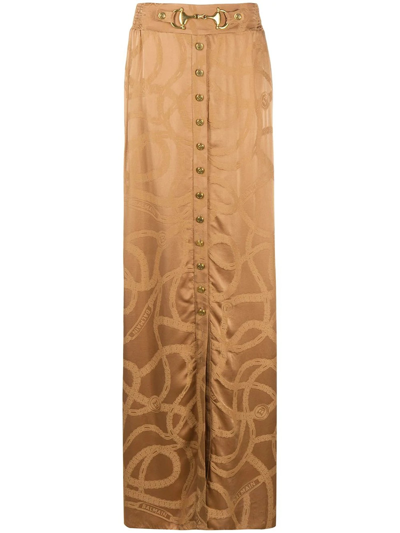 chain logo jacquard skirt 1