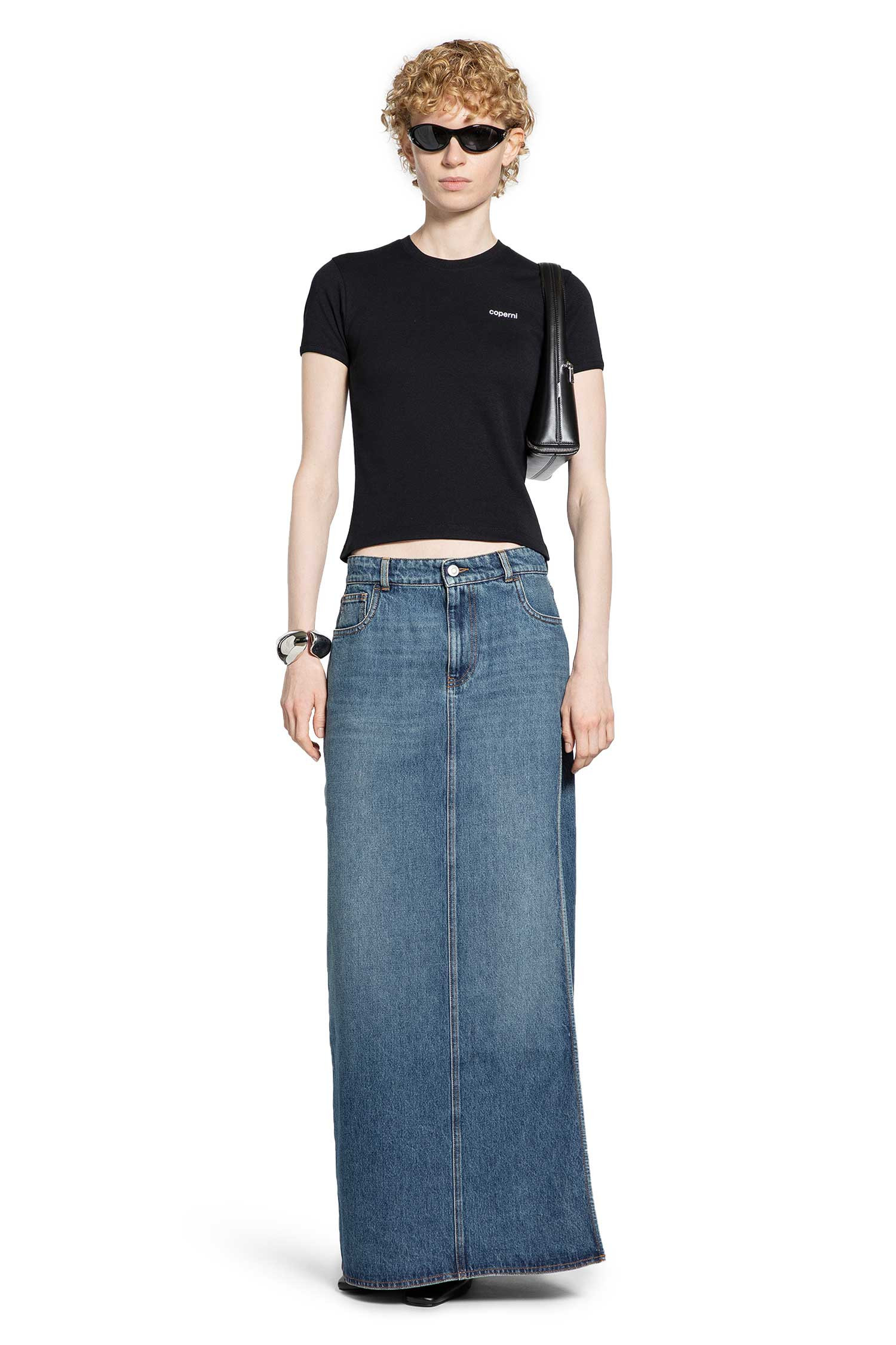 Garter Belt Denim Skirt - 6