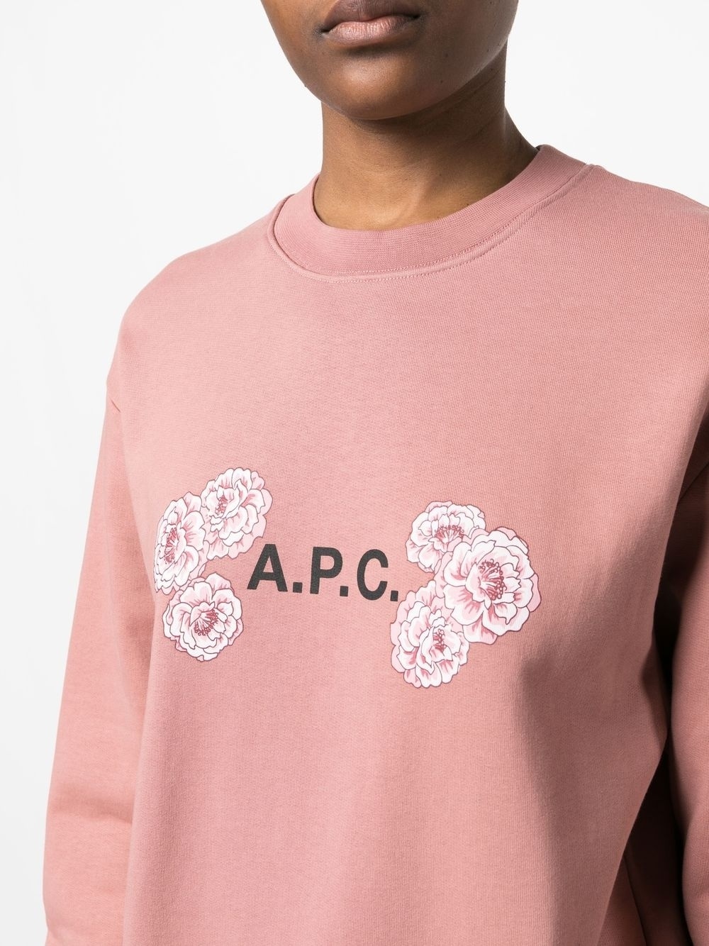 logo-print cotton sweatshirt - 5