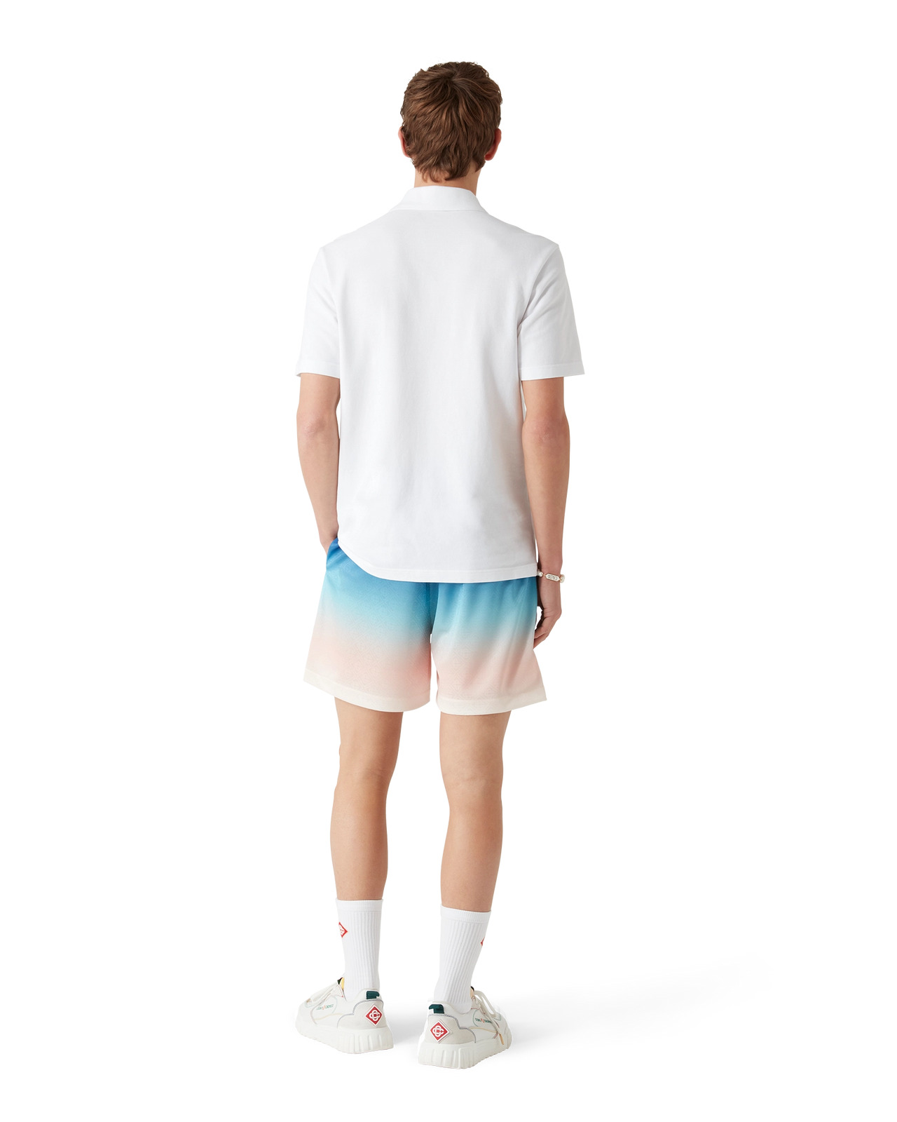 Gradient Football Shorts | Casablanca Paris - 3