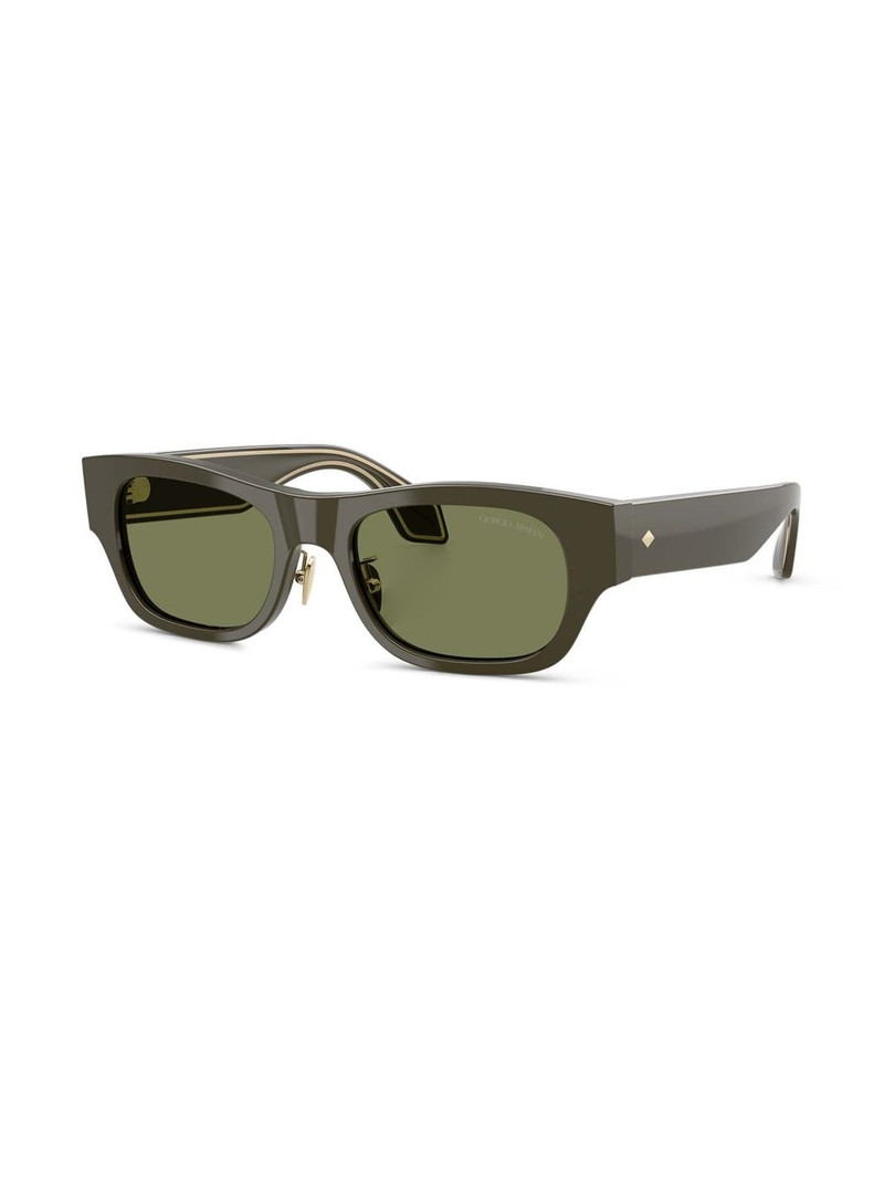 GIORGIO ARMANI rectangle-frame sunglasses outlook