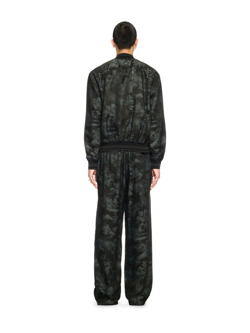 Black Jacquard Fresco Souvenir Pants 4