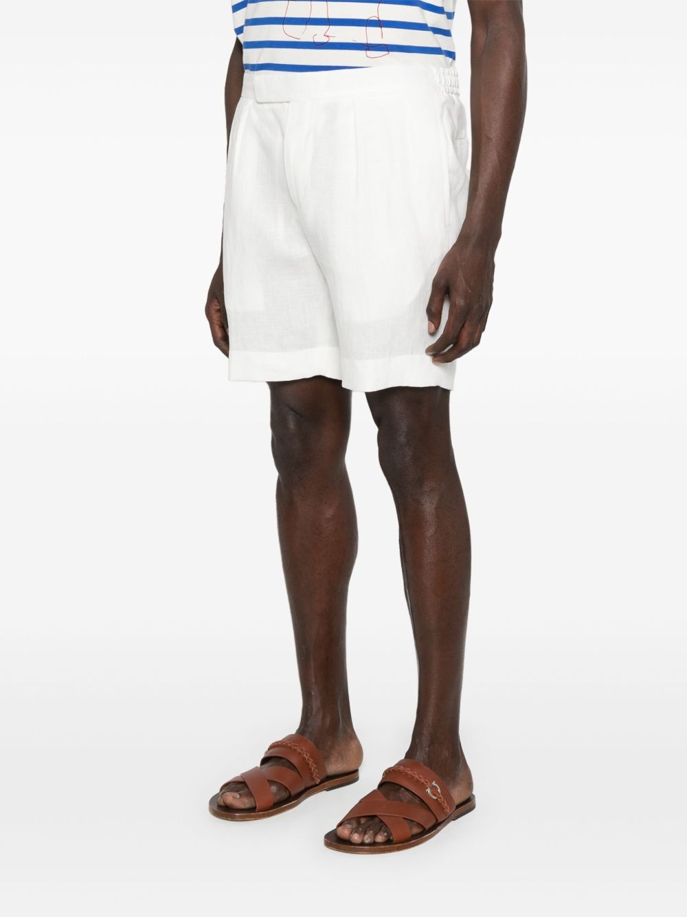 linen shorts - 3