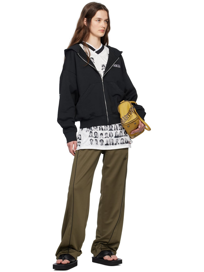 032c Black Routine Zip Hoodie outlook