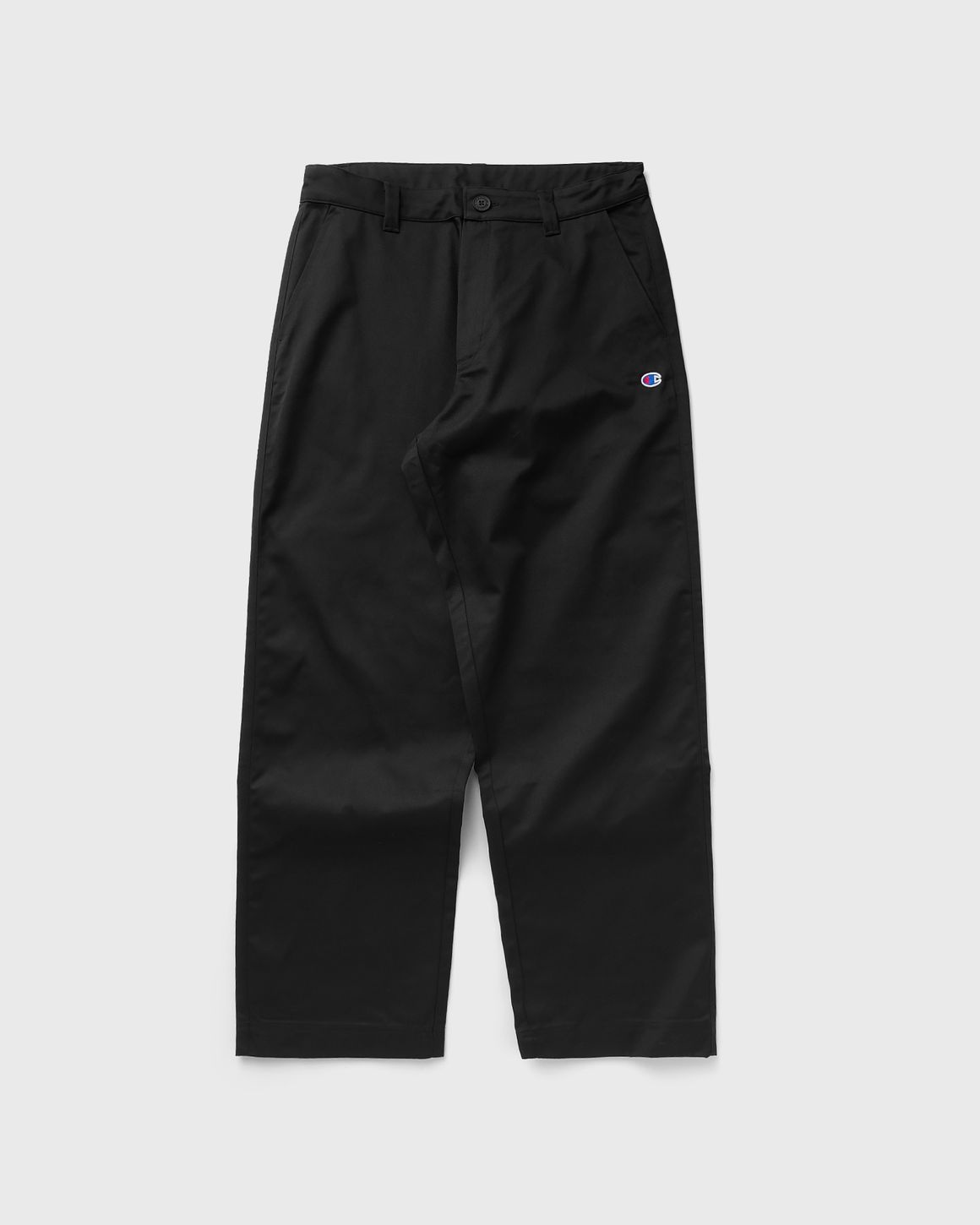 Woven Straight Hem Pants - 1